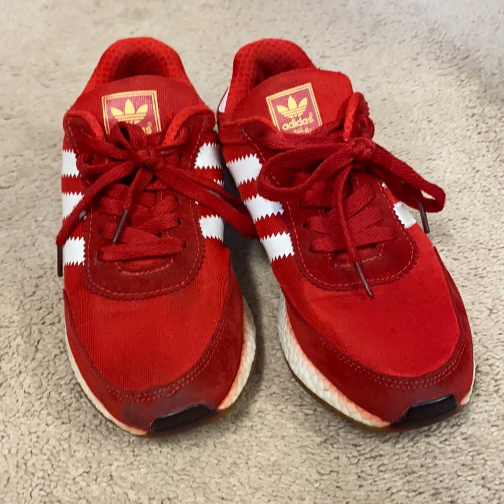 Red adidas sneaker! Fun bright color